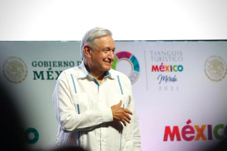 Inaugura López Obrador el Tianguis Turístico Mérida 2021